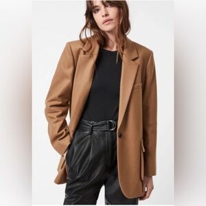 ALLSAINTS Jesse Tan Wool Blazer